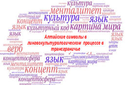 Алтайские символы в лингвокультурологическом процессе в трансграничье