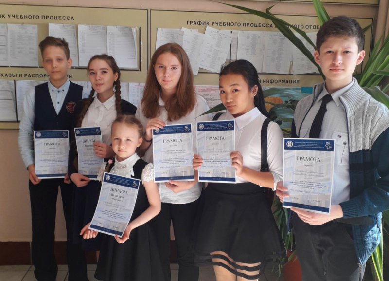 Юные исследователи - призеры LIV научно-практической конференции студентов, аспирантов и молодых ученых